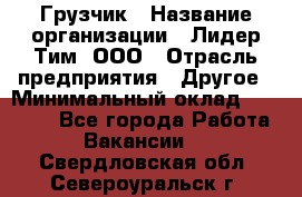 Грузчик › Название организации ­ Лидер Тим, ООО › Отрасль предприятия ­ Другое › Минимальный оклад ­ 19 000 - Все города Работа » Вакансии   . Свердловская обл.,Североуральск г.